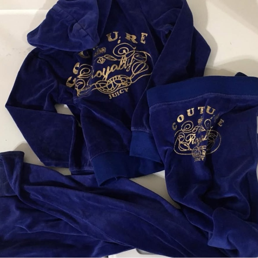 Juicy Couture Royal Blue Velour Tracksuit